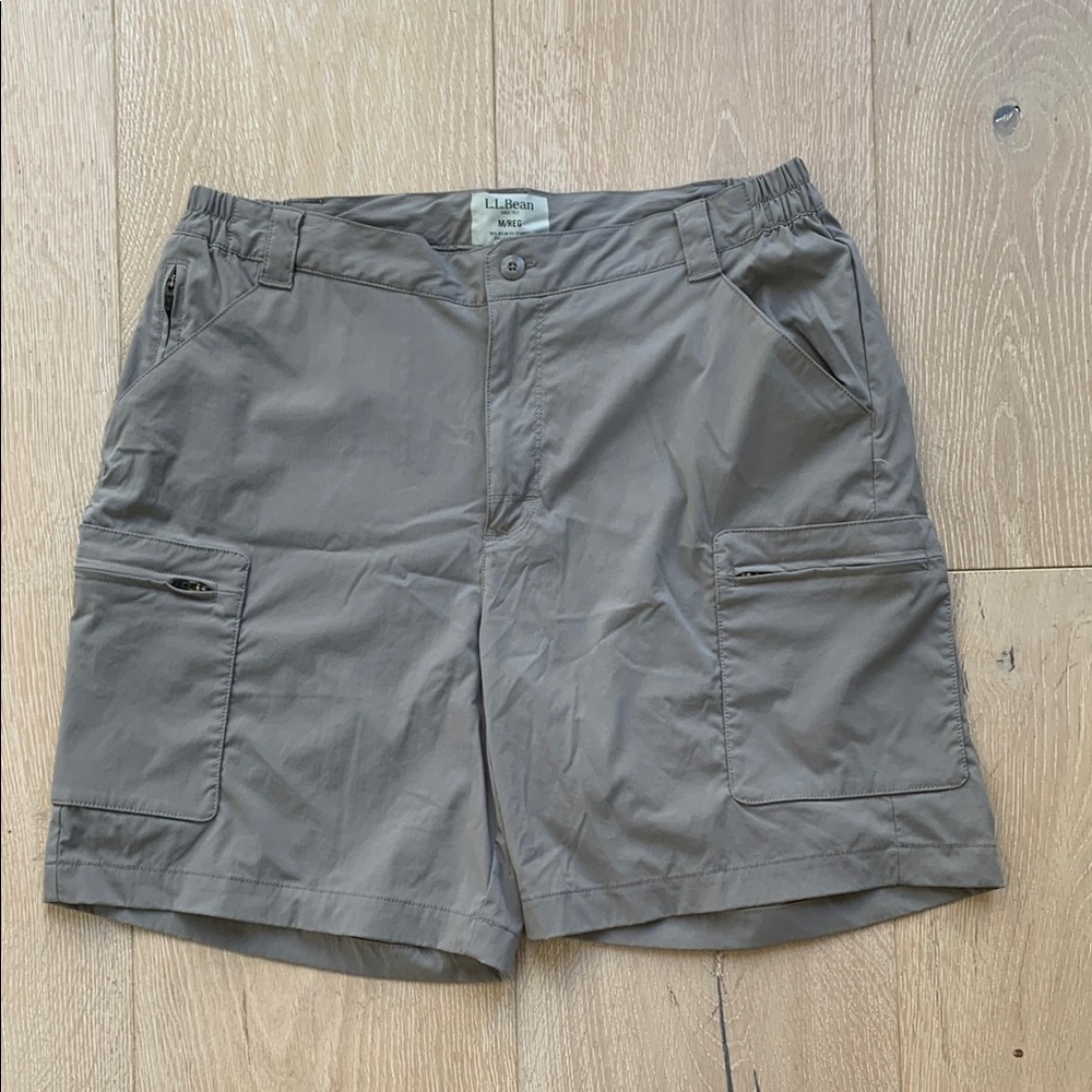 L.L. Bean Gray Cargo Shorts, great condition